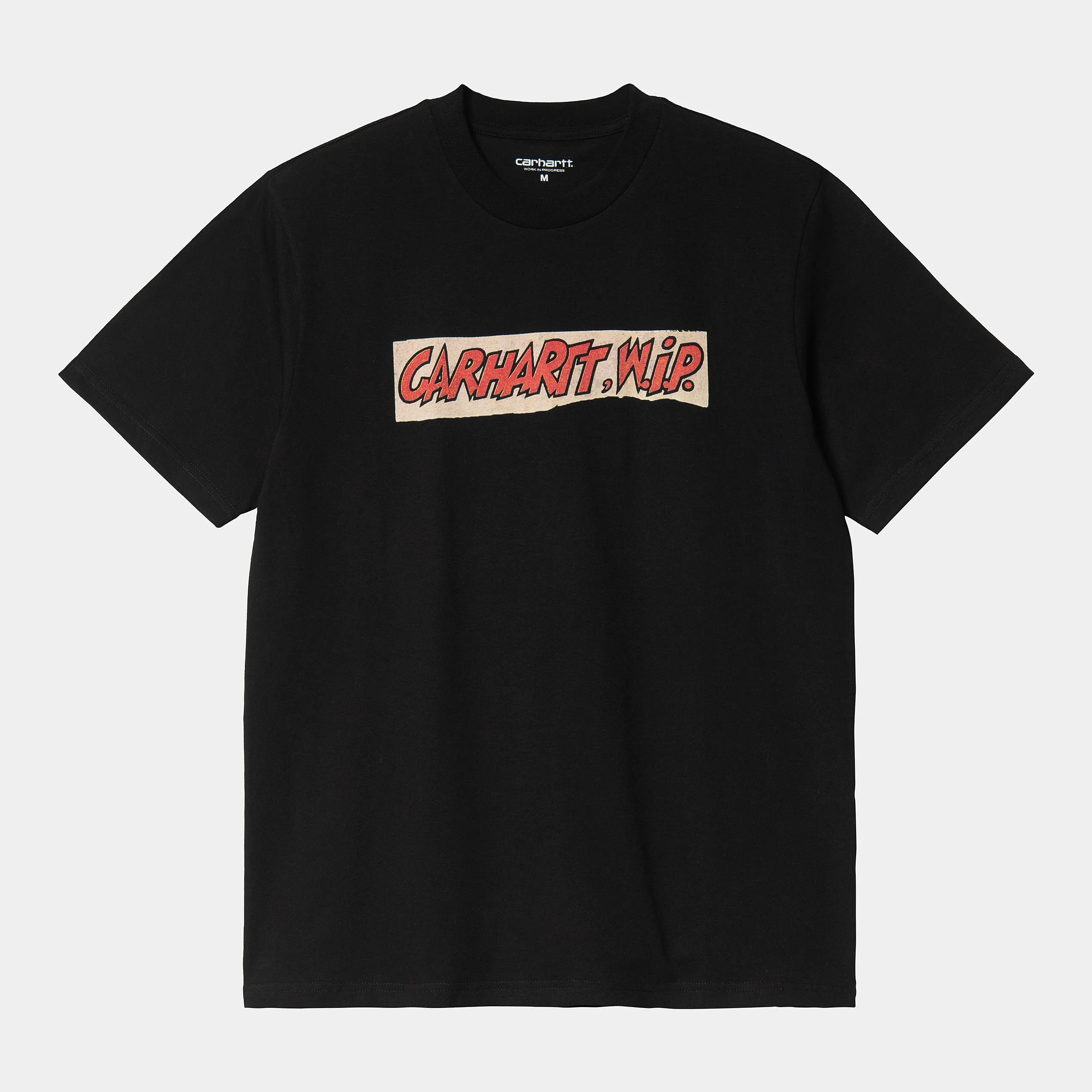 Carhartt maglietta manica corta da uomo Sing Painter I030172 89 XX nero Comfort Wear Fit Ribbed Collar Design