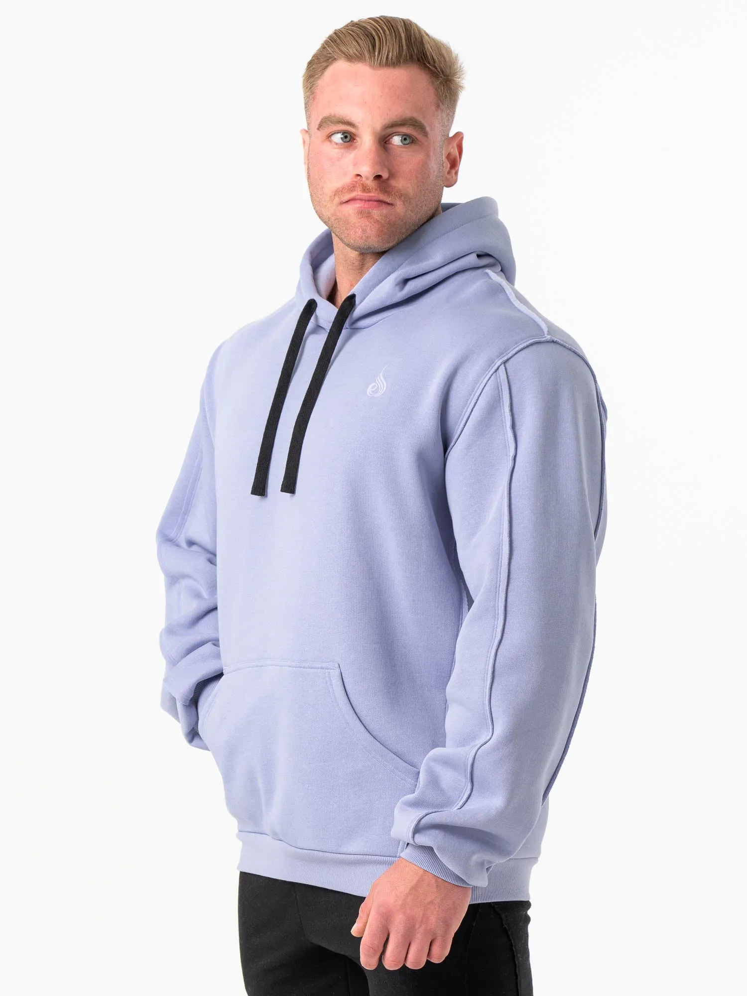 Force Hoodie - Lilac Blue Casual Fashion Branded Look