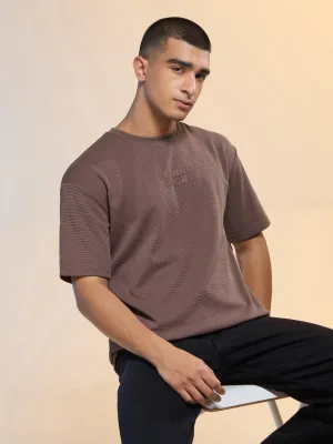 Men Printed Relaxed Fit Round Neck T-shirt with COTFLEX Halo Glow