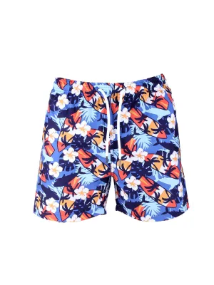 Myth Glow Poise Fit AQUA Swim Shorts Hawai Design - Multi Color