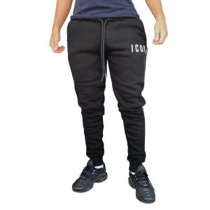 Quick Comfort Icon pantalone sportivo con tasche a polsino al fondo caviglia IU9018P nero