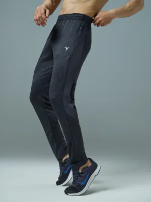 Men Melange Slim Fit Trackpants with TECHNO DRY Anti Pilling Fabric