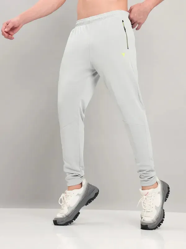 Men Solid Slim Fit Trackpants with TECHNO DRY Sleek Fit