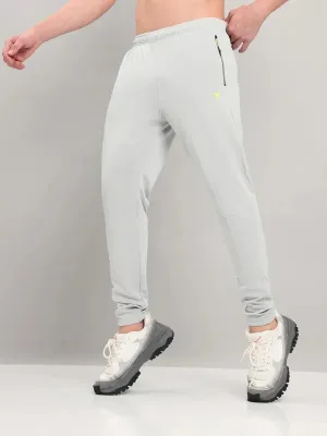 Men Solid Slim Fit Trackpants with TECHNO DRY Sleek Fit