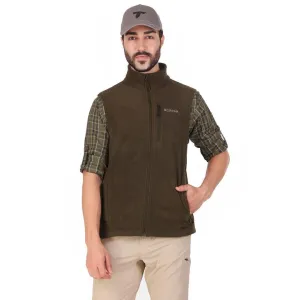 Comfort Fit Microfiber Blend Columbia Men Olive Fast Trek Fleece Vest