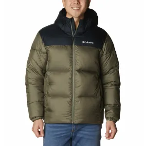 Columbia Men Green Puffect II Hooded Jacket Lightweight Fabric