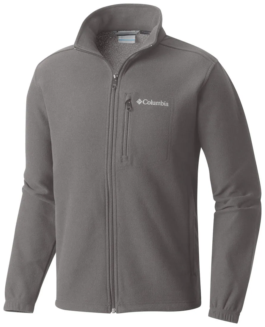 Columbia Men Black Hot Dots III Full Zip Fleece Performance Layer