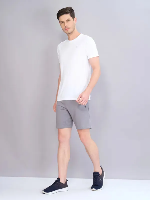Soft and Light Wear Men Solid Slim Fit Crew Neck T-shirt with TECHNO COOL 