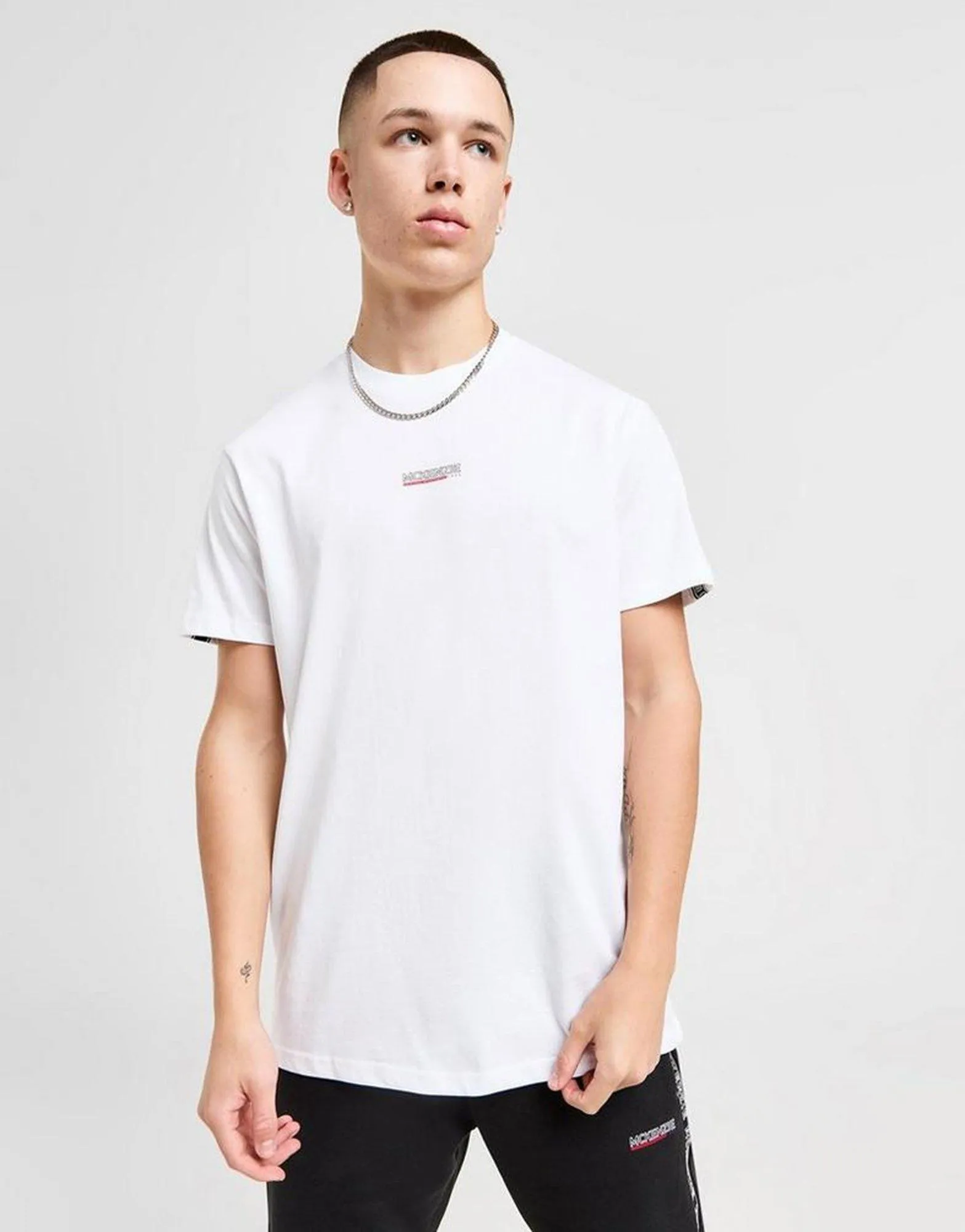 Pullover Geometric Pattern Essentials Tape T-Shirt