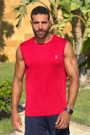 Sleeveless Nimble Tee Viva Magenta Body Free Flexible Material