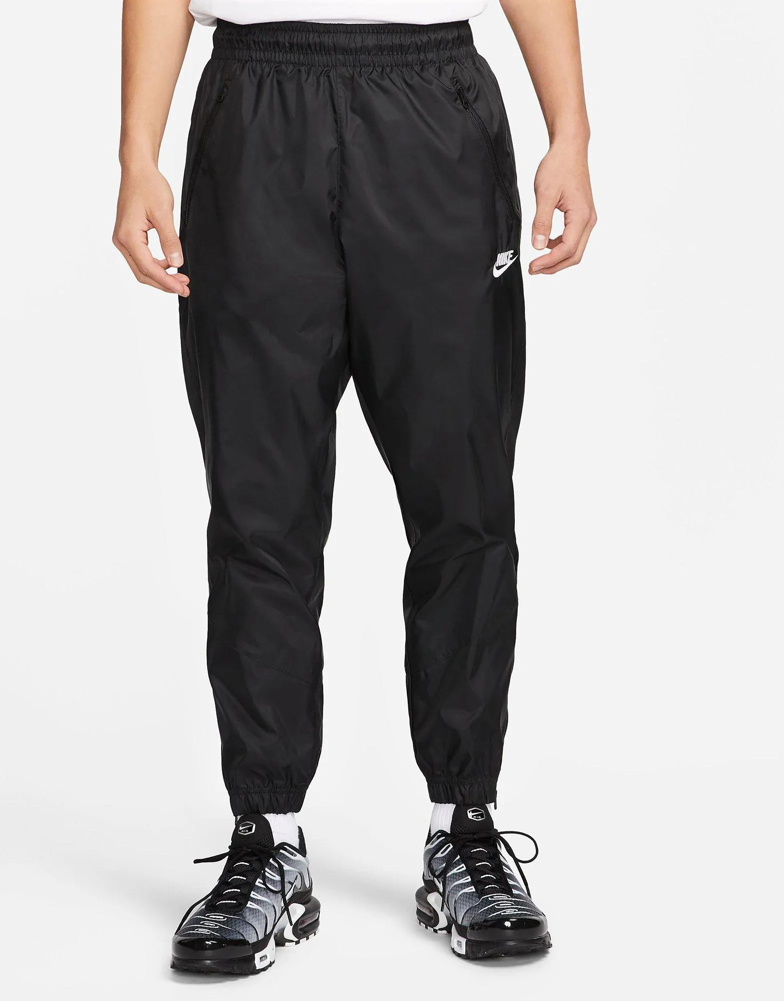 Training Leggings Capri Windrunner Woven Lined Pants