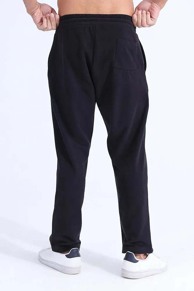 Black Essential Trousers Cozy Fit Wear