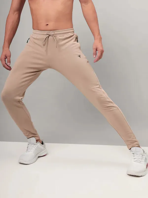 Men Solid Slim Fit Trackpants with ELASTO PLUS All-day Comfort