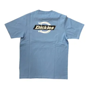 Dickies T-shirt manica corta da uomo Ruston DK0A4DC C36 celeste chiaro Lint Resistant Surface