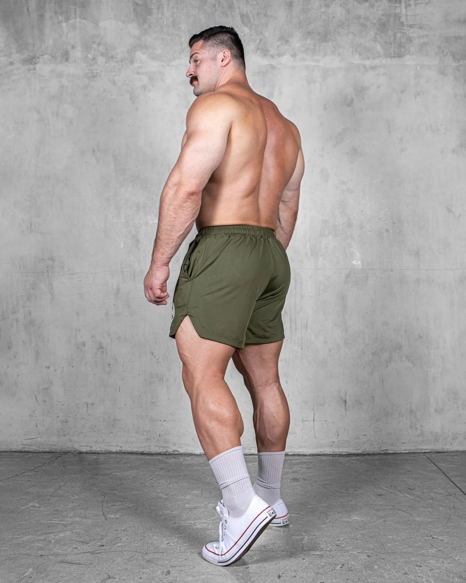 LIFTING SHORTS ?C CLASSIC / FOREST GREEN Slim Waist