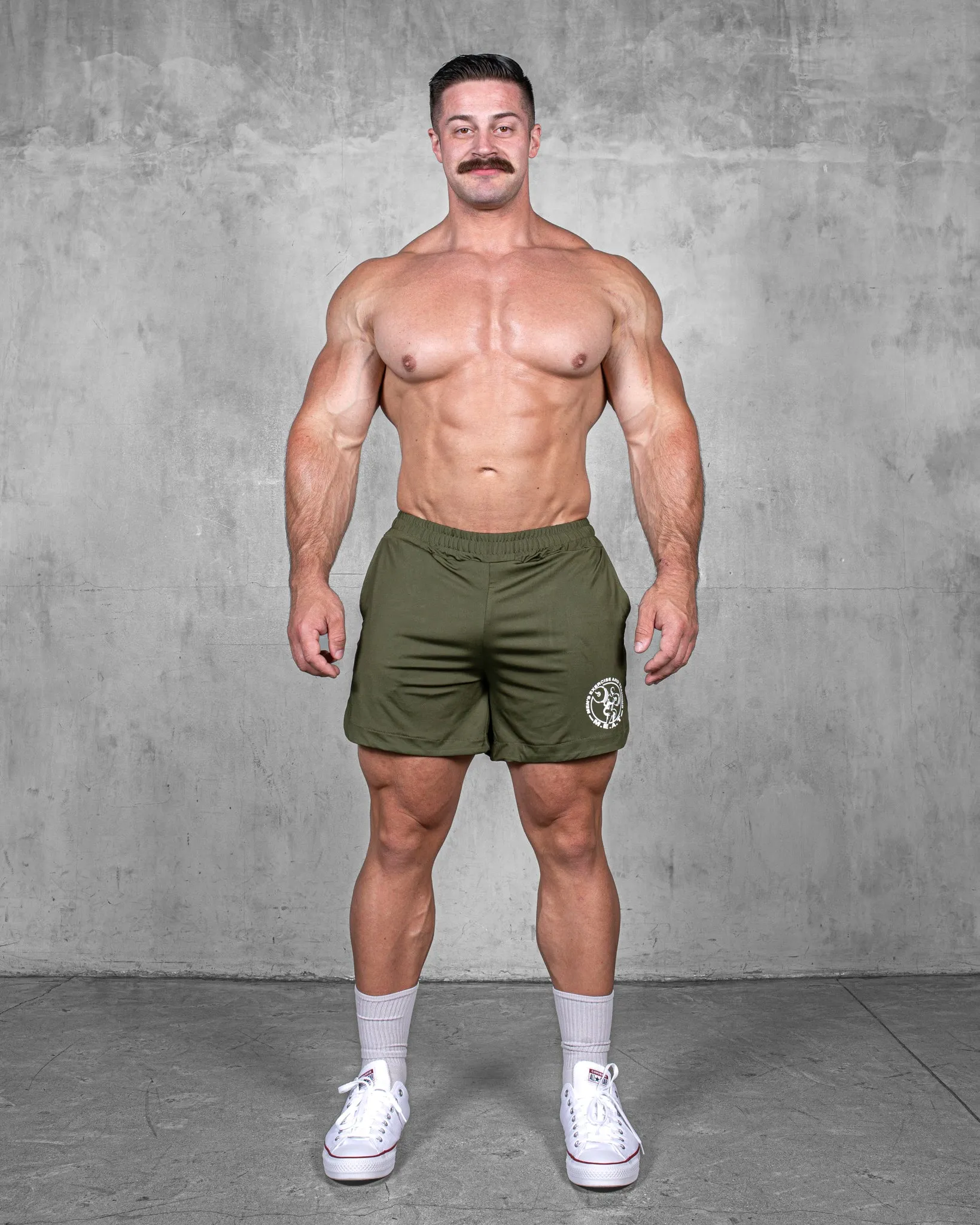LIFTING SHORTS ?C CLASSIC / FOREST GREEN Comfort Stretch Fit