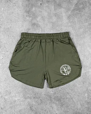 Anti Pilling Surface LIFTING SHORTS ?C CLASSIC / FOREST GREEN
