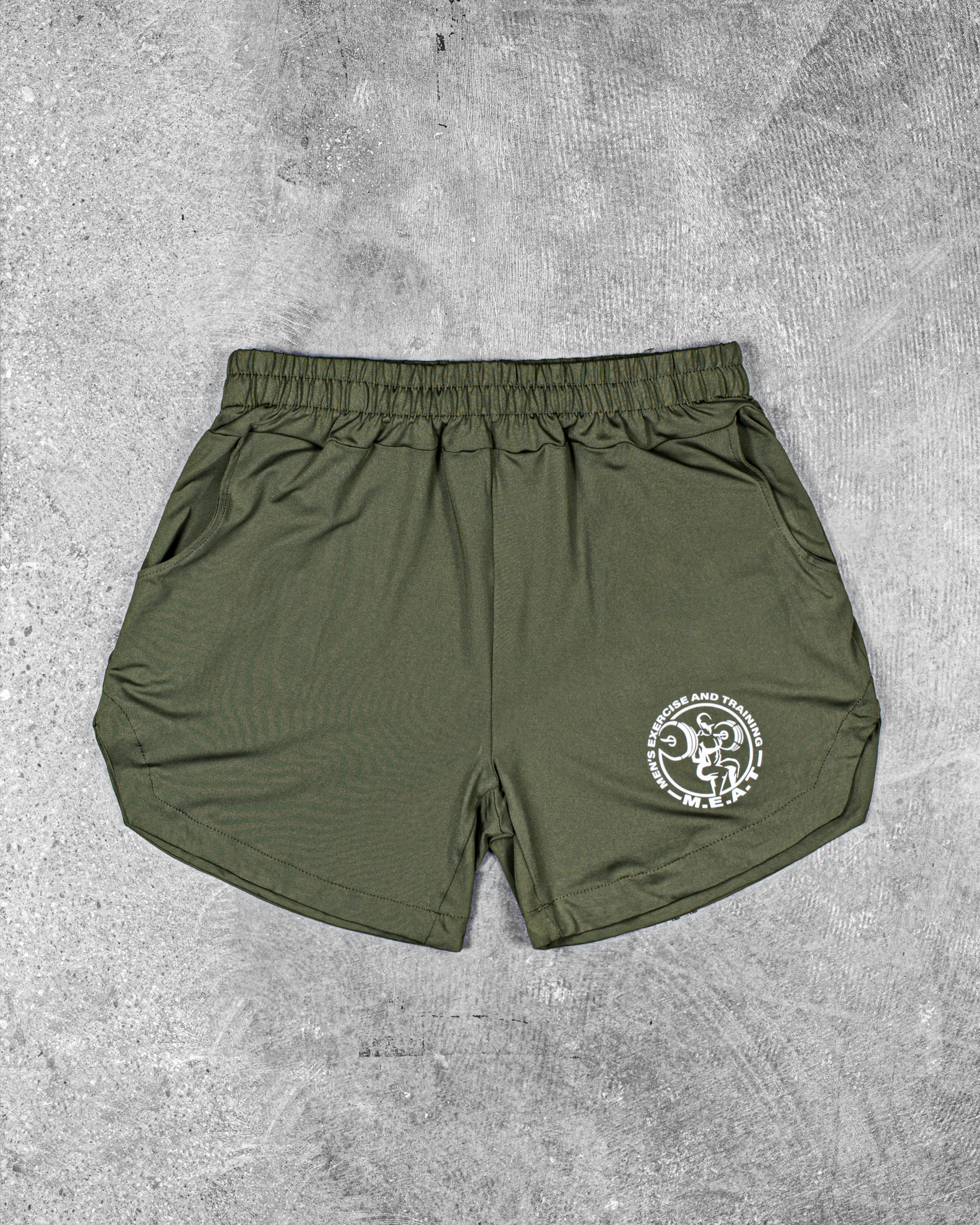 Anti Pilling Surface LIFTING SHORTS ?C CLASSIC / FOREST GREEN