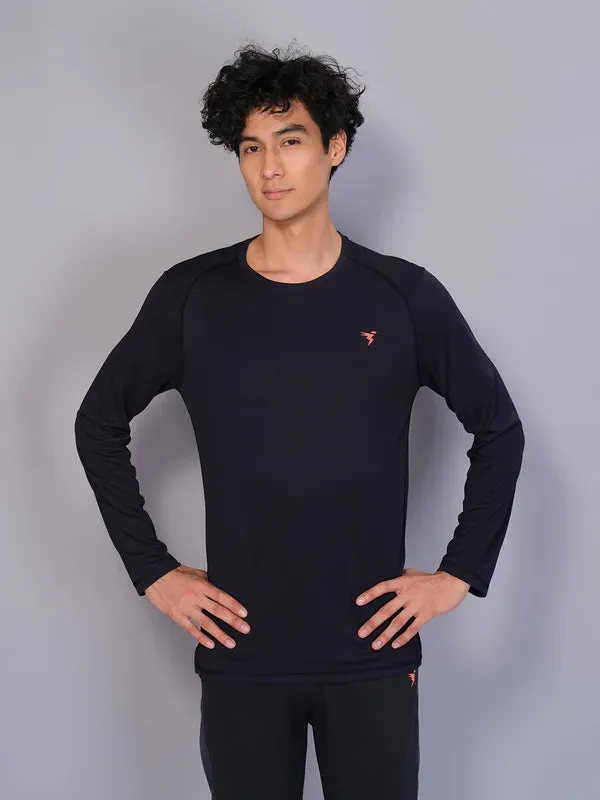 Men Solid Slim Fit Crew Neck T-shirt with TECHNO COOL Everyday Layering Oeko Tex Certified