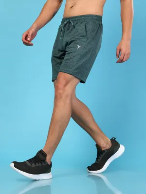 Move Friendly Men Melange Slim Fit Shorts with TECHNO DRY