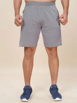 Layering Piece WindResistantWeave Men Plus Size Solid Slim Fit Active Shorts with TECHNO DRY