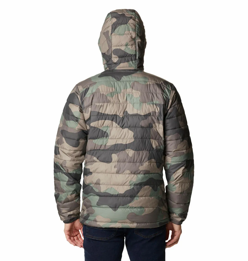 Columbia Men Green Powder Lite Hooded Jacket graduation Chill Control