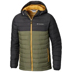 Outerwear Columbia Men Green Powder Lite Hooded Jacket