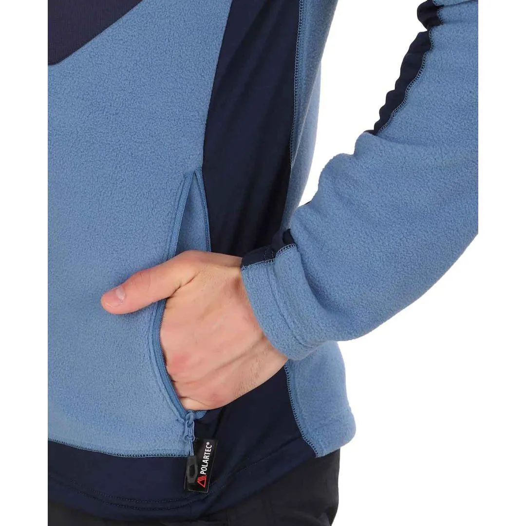 Minimal Wardrobe Wind Block Columbia Men Blue Titan Pass 2.0 II Fleece