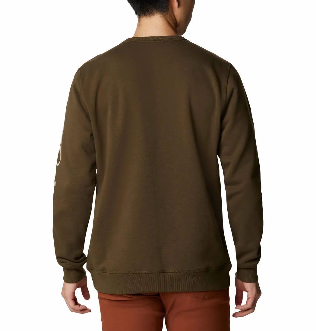 Layered Fit Heat Trap Columbia Men Olive M Columbia Logo Fleece Crew (Sun Protection)