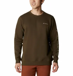Fall Vibes Weather Layer Columbia Men Olive M Columbia Logo Fleece Crew (Sun Protection)
