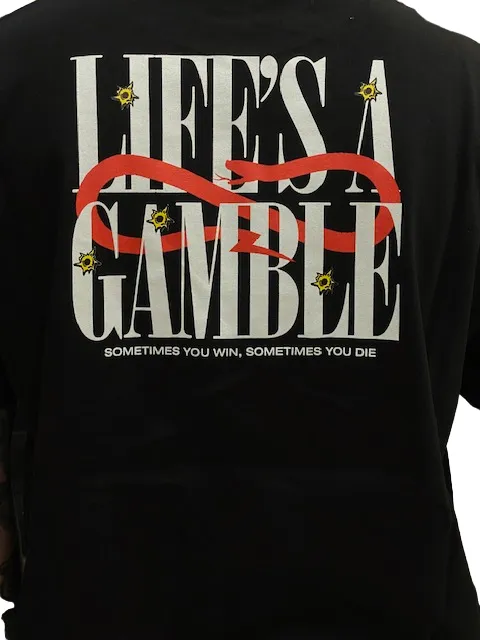 Propaganda maglietta manica corta da uomo Roulette 23SSPRTS639 nero Modern Simplicity Vintage authenticity