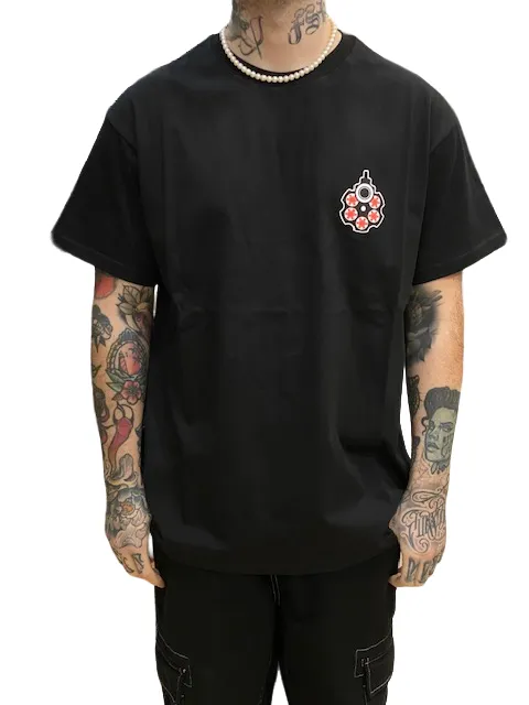 Propaganda maglietta manica corta da uomo Roulette 23SSPRTS639 nero Sports Outfit