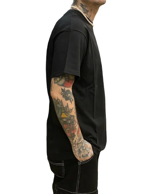 Street Trend Look Chic and Soft Propaganda maglietta manica corta da uomo Roulette 23SSPRTS639 nero