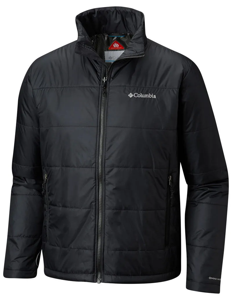 Slim Profile Heritage Columbia Men Black Bugaboo II Insulated Interchange Jacket
