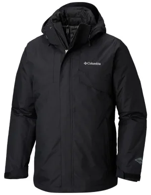 Columbia Men Black Bugaboo II Insulated Interchange Jacket Secure Zip Pockets