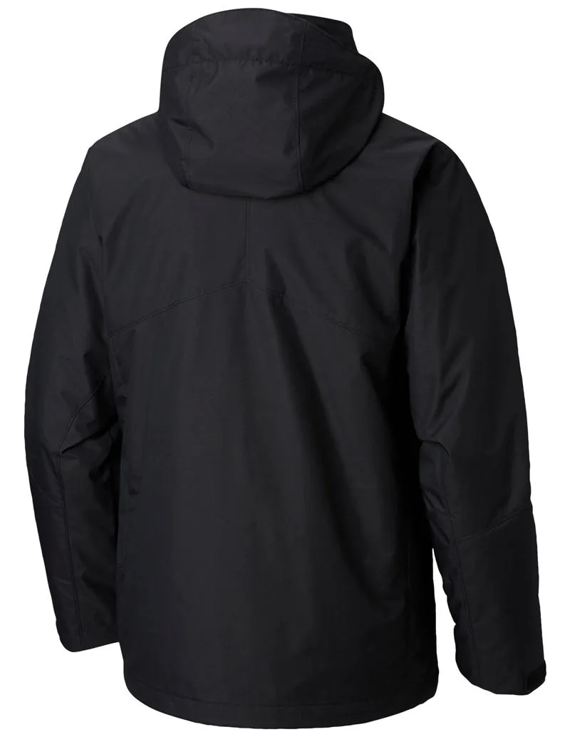 Columbia Men Black Bugaboo II Insulated Interchange Jacket suitable for funerals Non Irritating Lining