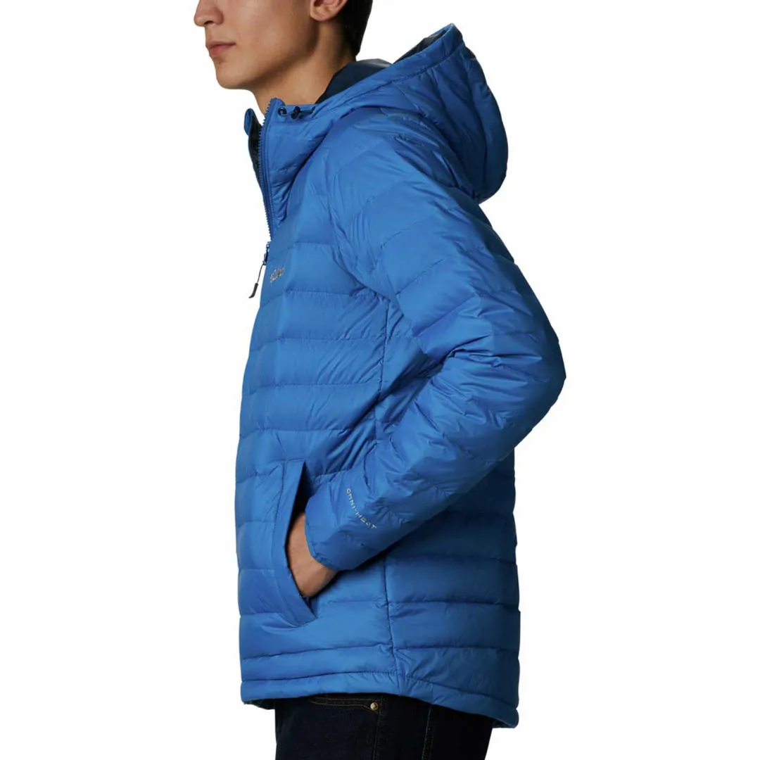Columbia Men Blue Sister Brook Hooded Down Jacket Enable