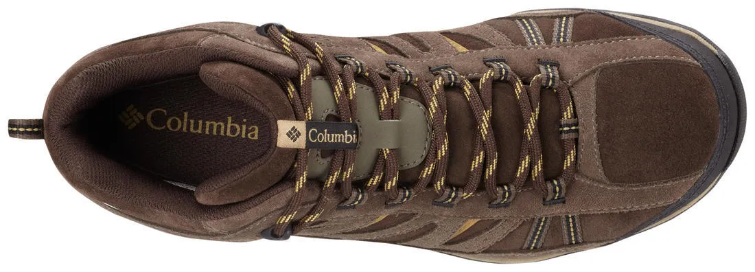 Columbia Men Brown NORTH PLAINS MID LEATHER WATERPROOF Reinforced