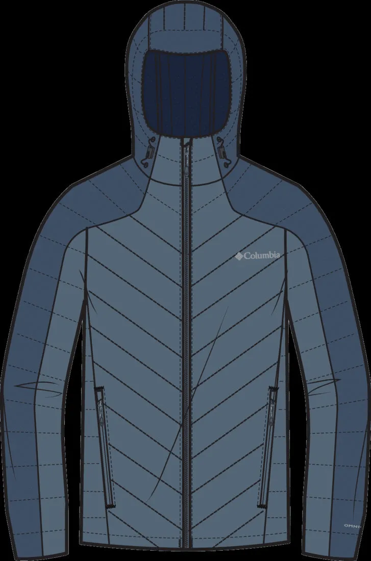 Nano Coated Fabric Columbia Men Blue Horizon Explorer Hooded Jacket