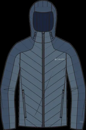 Cold Shield Water Repellent Finish Columbia Men Blue Horizon Explorer Hooded Jacket