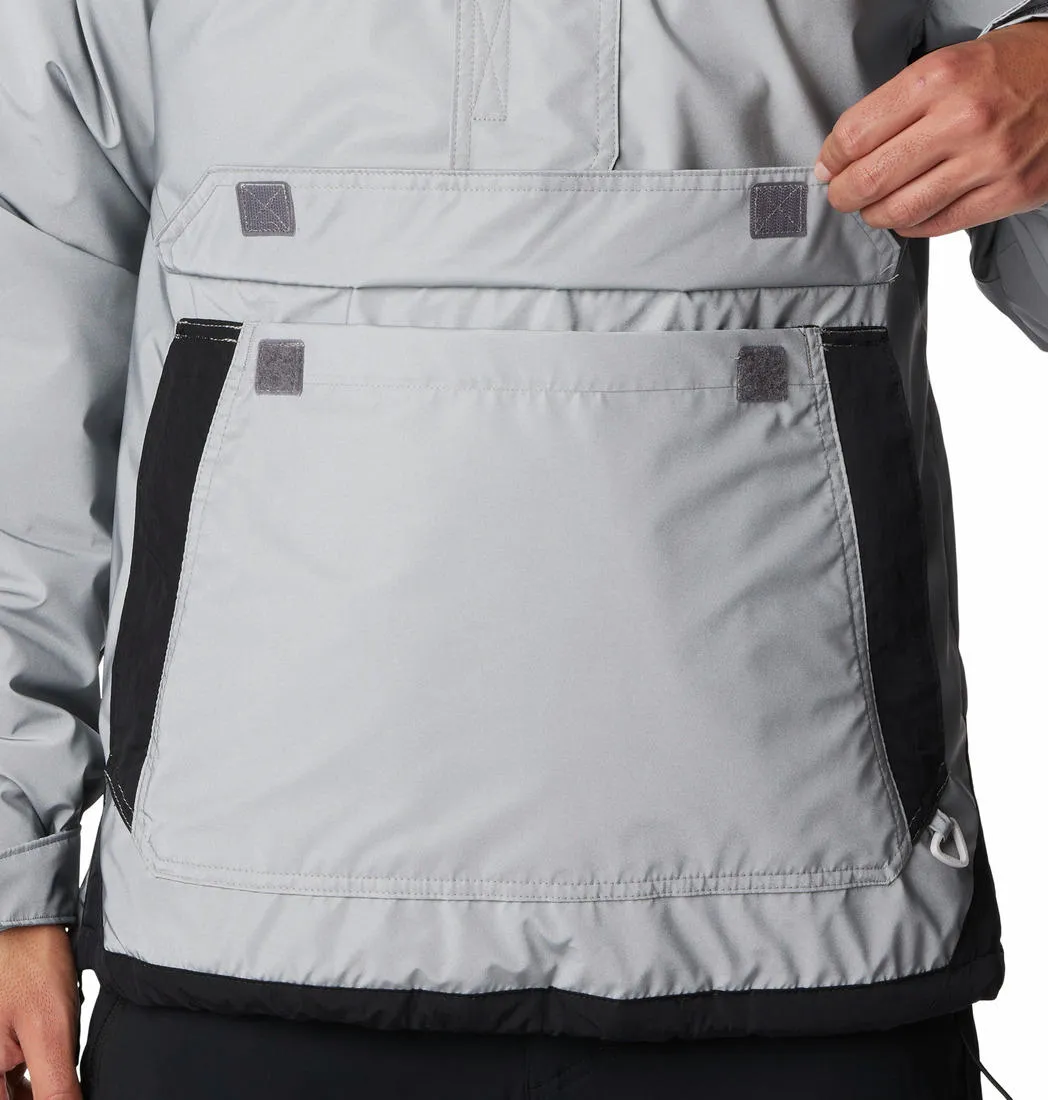 Columbia Men Grey Challenger Remastered Pullover Climb beachgoer