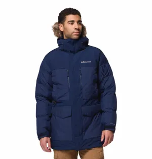 Columbia Men Navy Blue OmniHeat Infinity Marquam Peak Fusion II Parka Jacket UltraThinLayer Modern Outdoor Gear