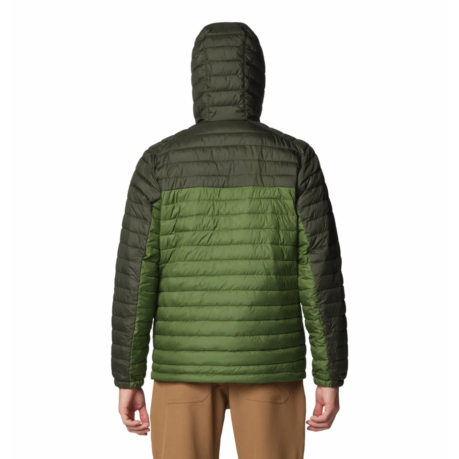 Columbia Men Green Silver Falls II Hooded Jacket Engineer
