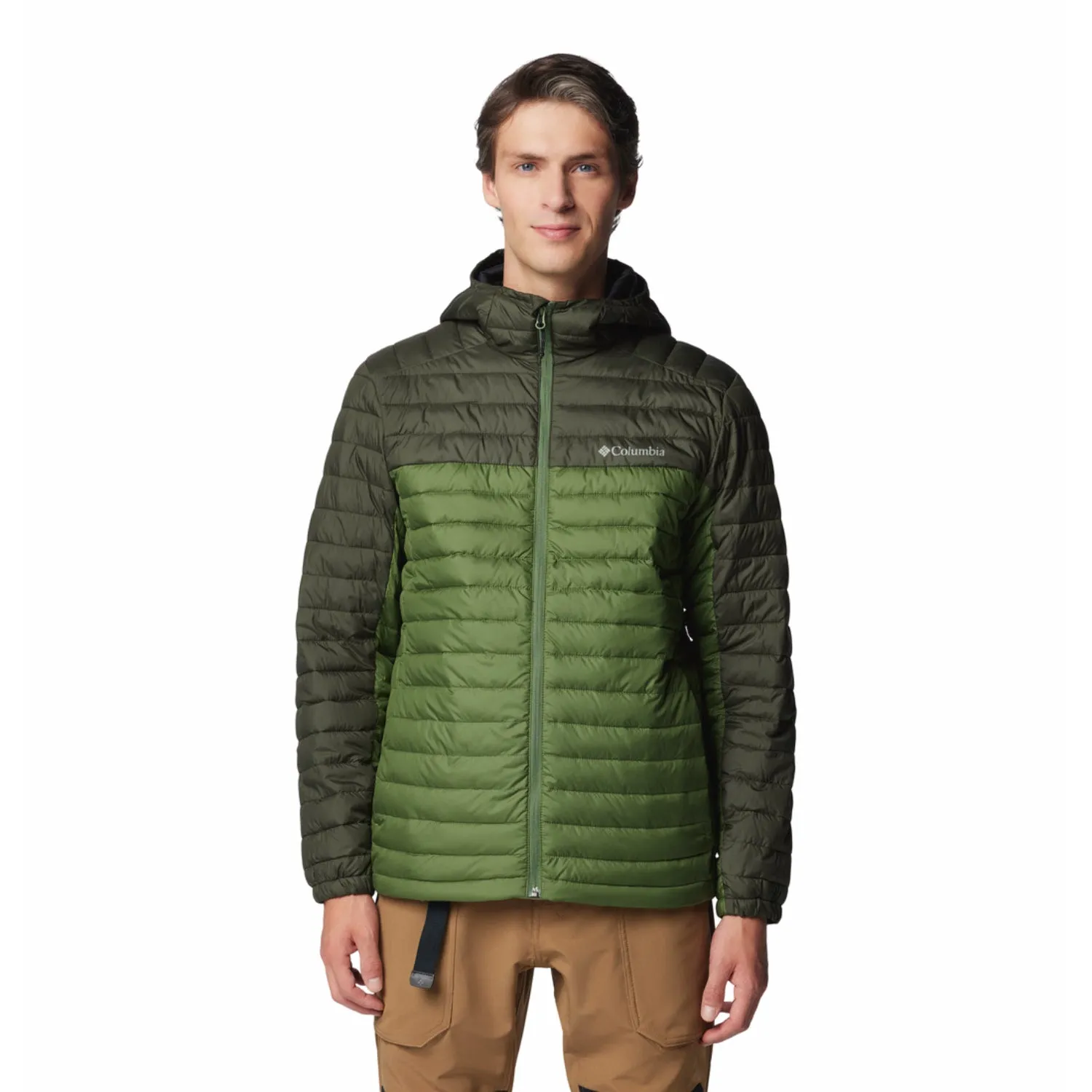 Enjoy Collaborate Columbia Men Green Silver Falls II Hooded Jacket