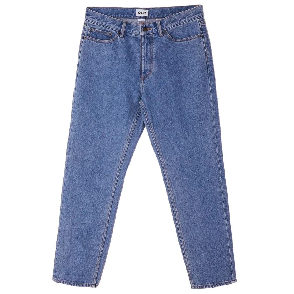 Travel Ready Obey jeans Bender Denim 142010072 light indigo