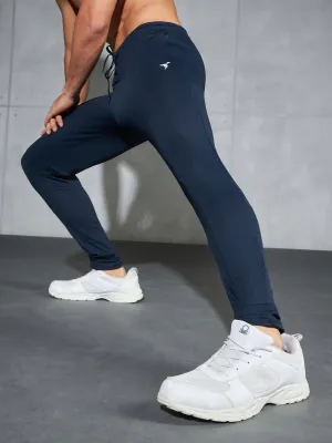 Men Melange Slim Fit Trackpants with TECHNO DRY Stability Performance Yoga Capri