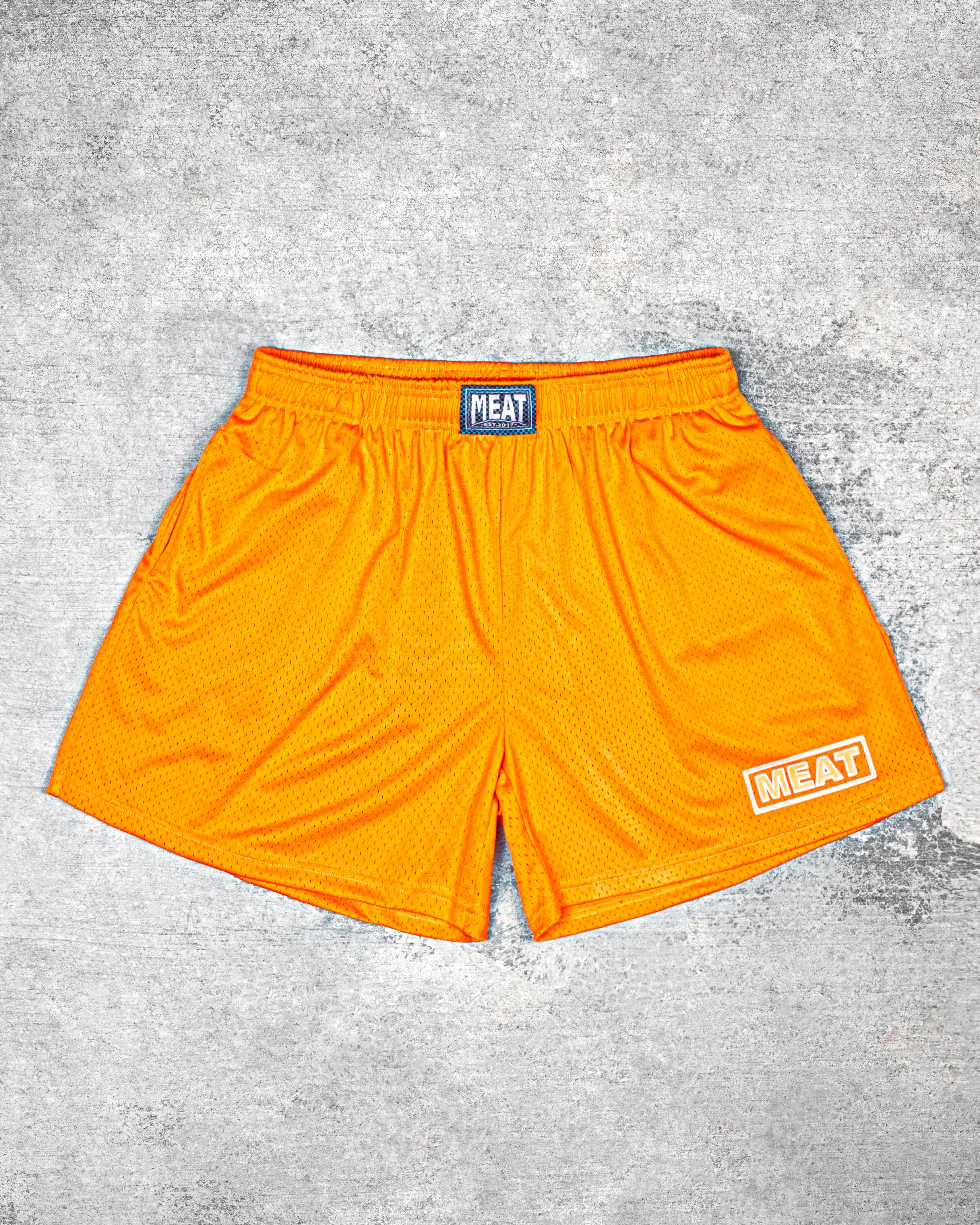 TRAINING SHORTS ?C PATCH / APRICOT ORANGE Comfy Active Wear Temperature Regulating Material