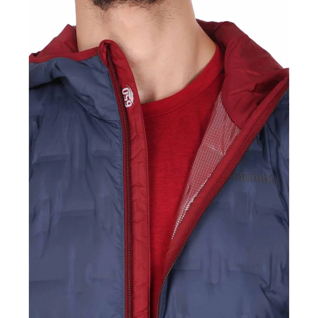 Columbia Men Blue Delta Ridge Down Hooded Jacket Sports use Disseminate
