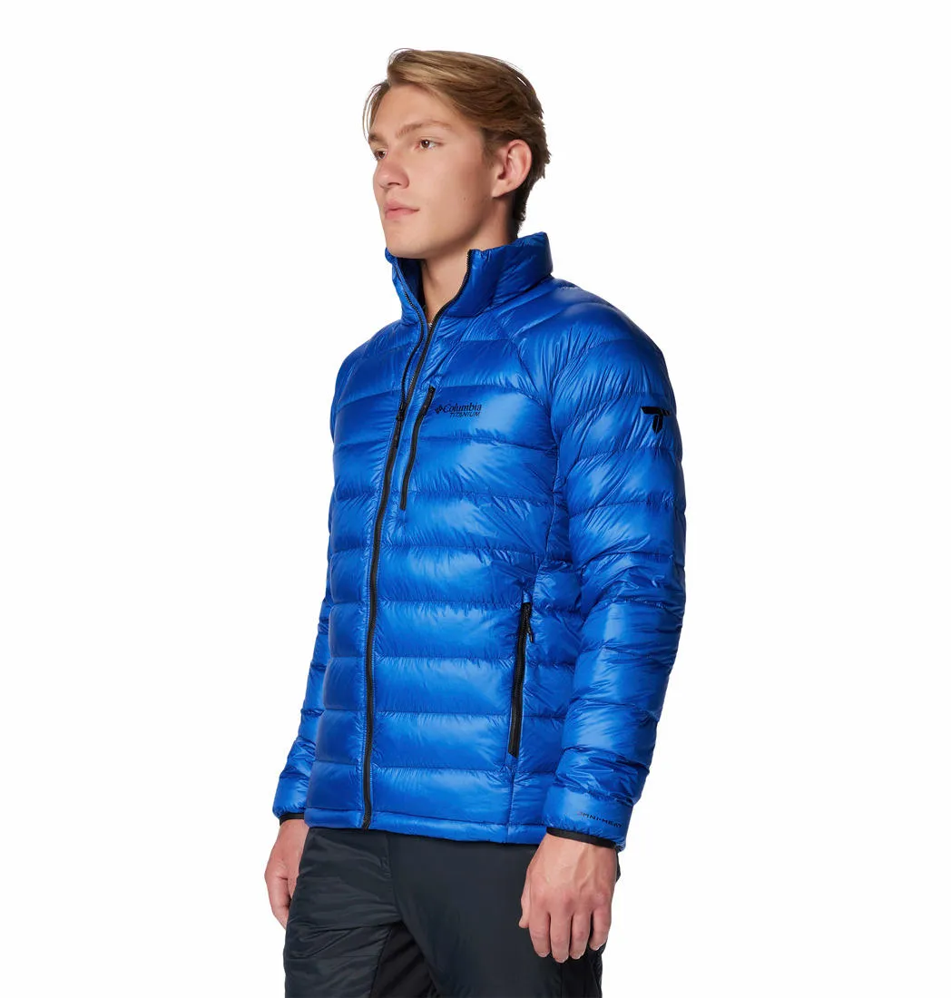 Winter Comfort Columbia Men Blue Arctic Crest Down Jacket