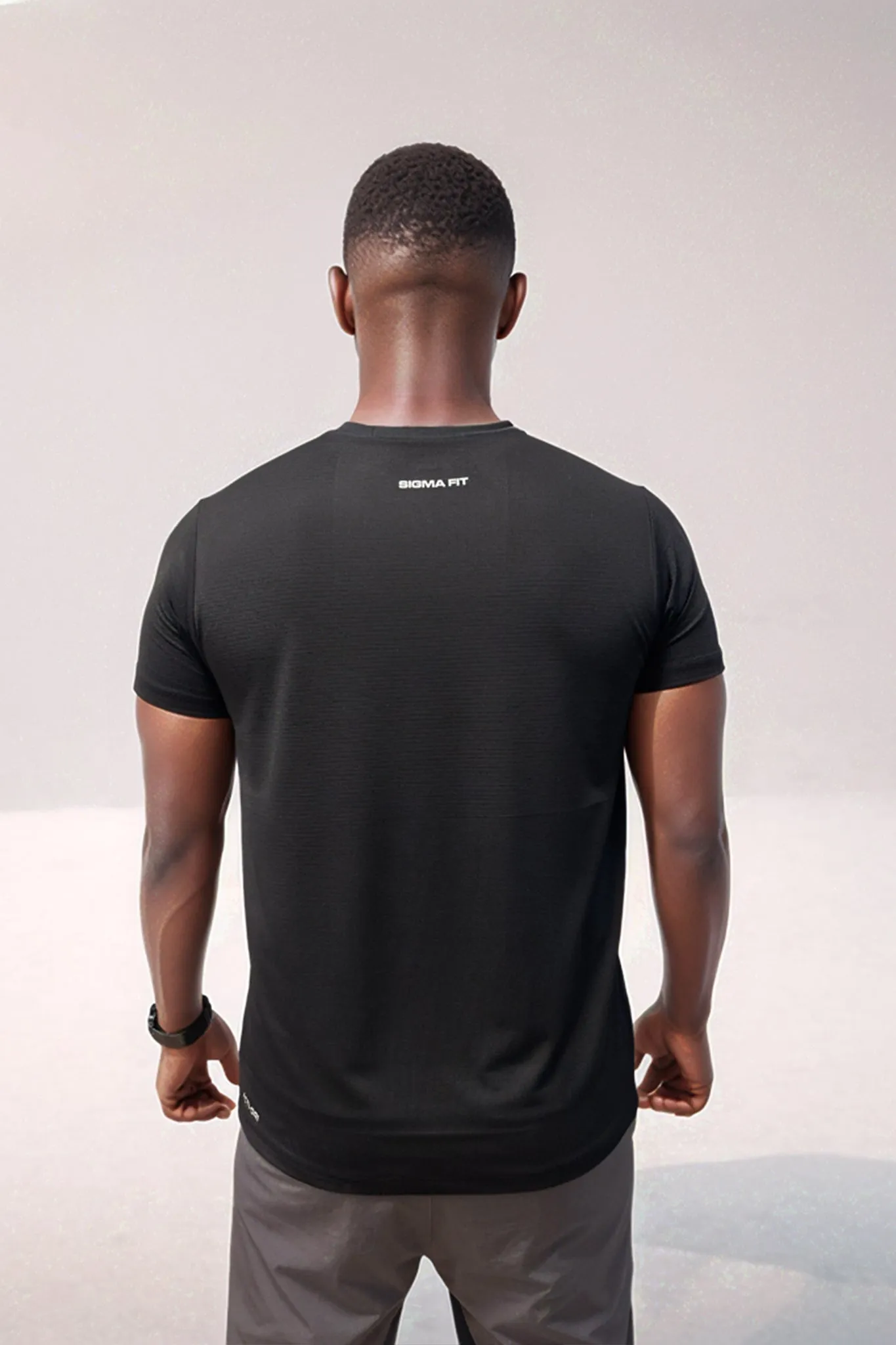 Racket Sports Tee Black NonBindingEdges Neat Edge